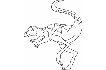 Coloriage Valdosaurus – 10doigts.fr